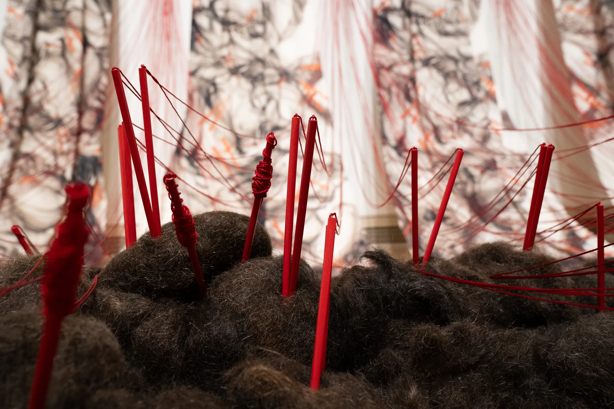 A macro image of a sculpture by Hui Chi Lee.