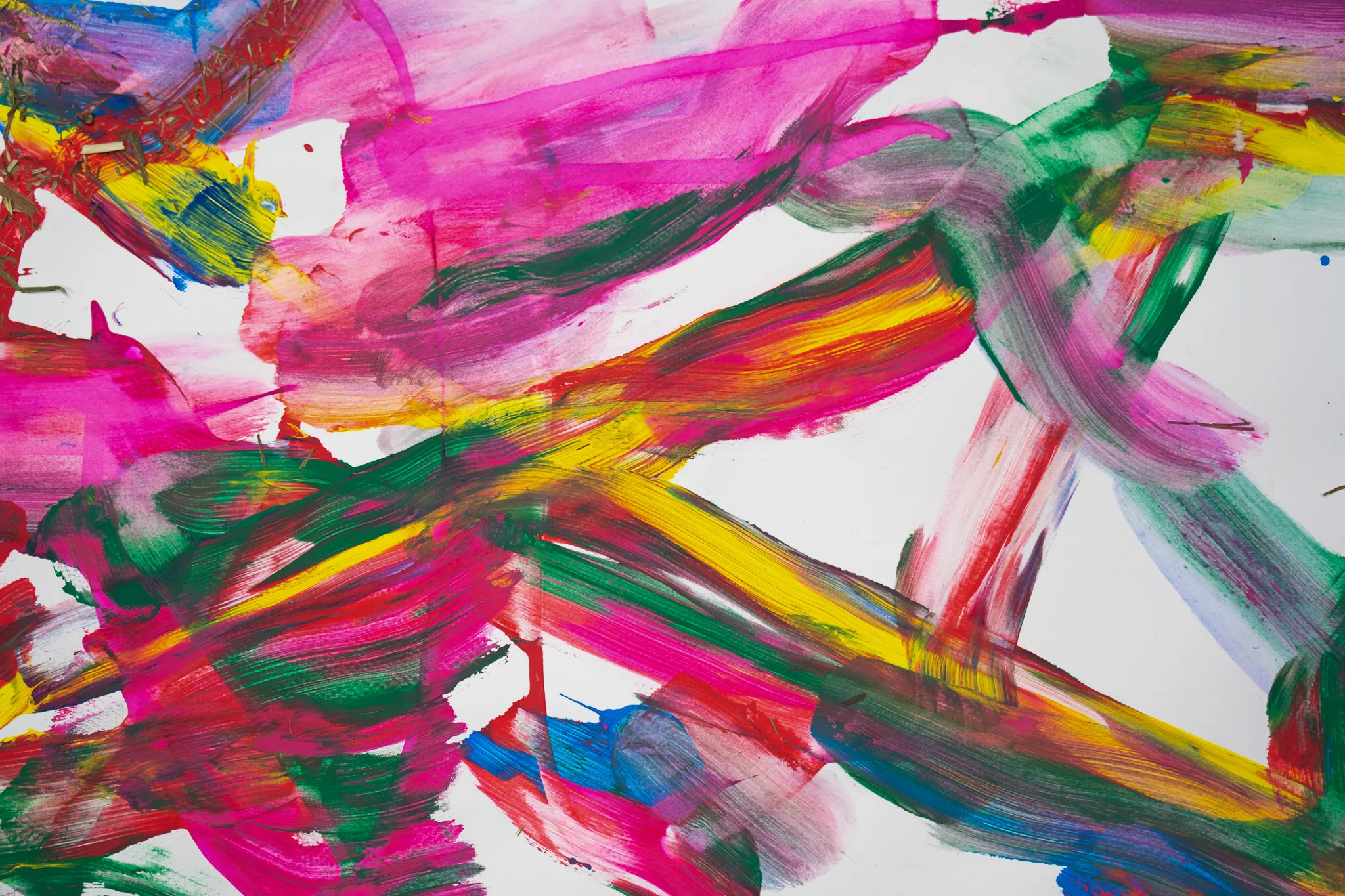 Artwork created by Chimpanzees.